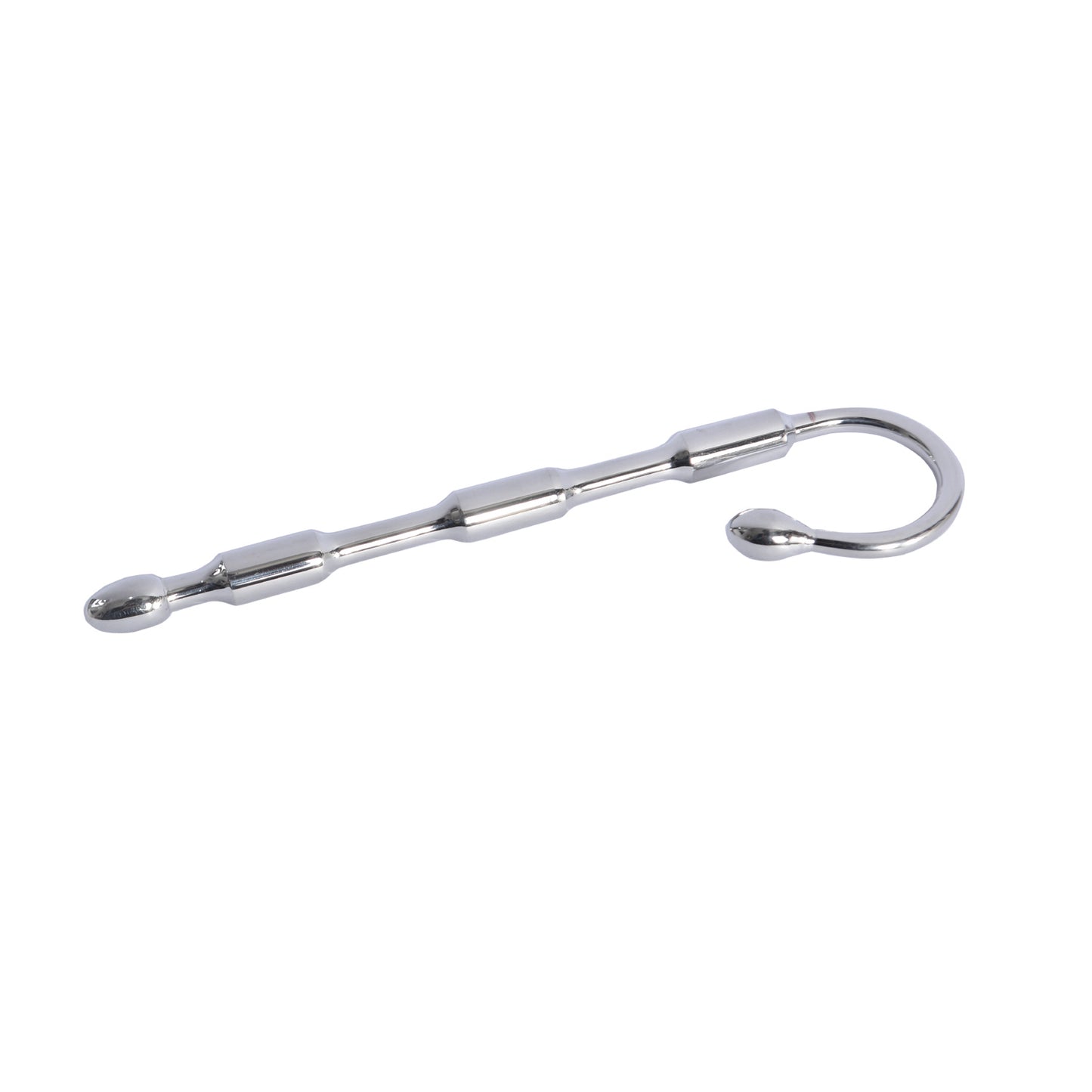 Candy Cane with a Stay Put Hook – Premium Stainless Steel Urethral Sound for Unique Stimulation