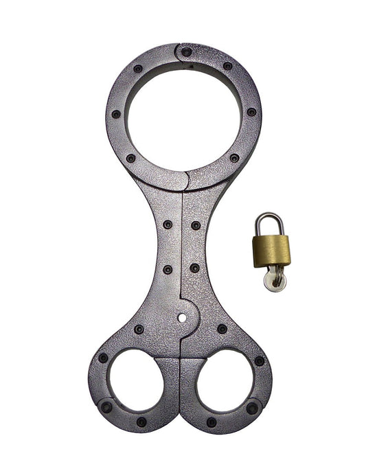 Heavy-Duty Aluminum BDSM Handcuffs – Silver Restraints for Intense Bondage Play