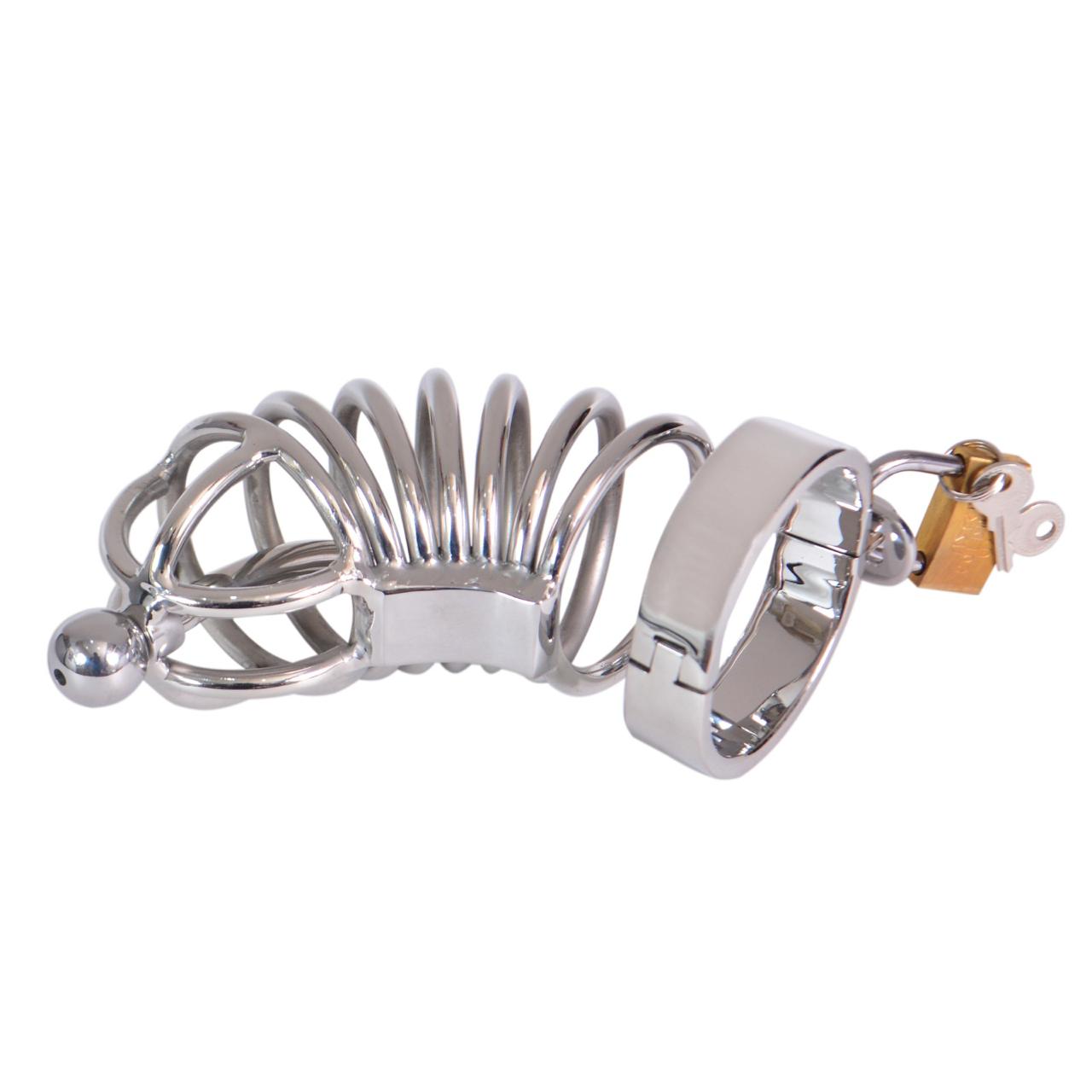 Stainless Steel Chastity Cock Cage – Premium Male Chastity Device for Complete Control